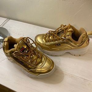 FILA DISRUPTOR II PREMIUM METALLIC SPORT SHOES